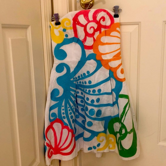 Lilly Pulitzer size 0 strapless dress
